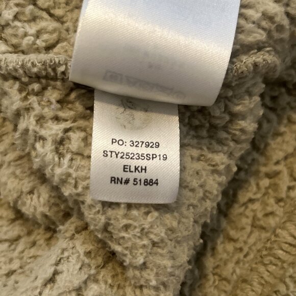 Patagonia Los Gatos 1/4 Zip Pullover SZ Medium Fleece Jacket Logo Tan Beige - Picture 11 of 13